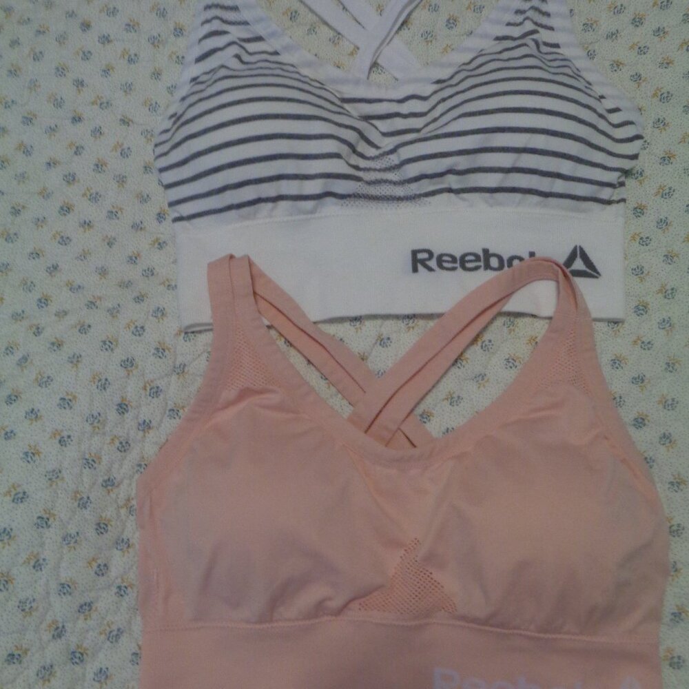 2 NEW REEBOK SPORTS BRAS - XL
